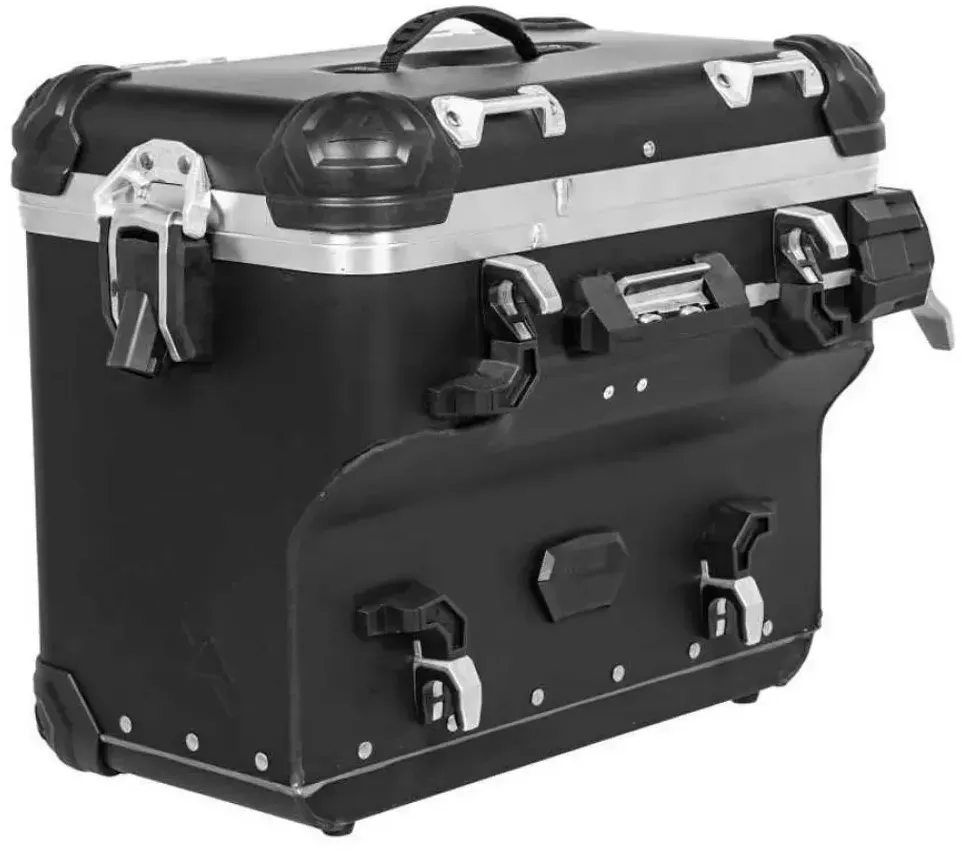 Touratech Zega Evo X Special 45l Anodized Aluminium Without Lock Right Seitenkoffer - Black - One Size