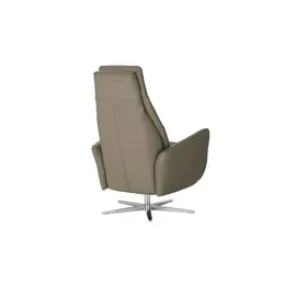Max Schelling Sessel Elmira Leder 81 x 120 x 92 cm Braun elektrisch, drehbar