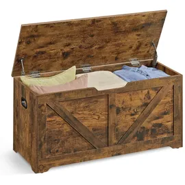 VASAGLE Sitzbank 40 cm x 100 cm x 46 cm Braun