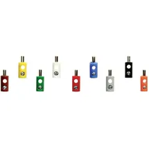 Kahlert Licht Modellbahn Stecker 2,6 mm 100 St. Blau/Braun/Gelb/Grau/Grün/Orange/Rot/Schwarz/Weiß N