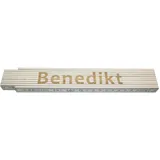 Heka Zollstock Benedikt 2 m, weiß
