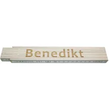 Heka Zollstock Benedikt 2 m, weiß