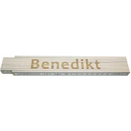 Heka Zollstock Benedikt 2 m, weiß
