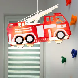 GLOBO LED Feuerwehr Auto Decken Pendel Lampe Leuchte Beleuchtung Kinder- Spiel- Zimmer