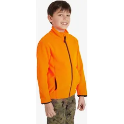 Fleecejacke 100 Kinder orange fluoreszierendes orange PSA 128 cm 8J