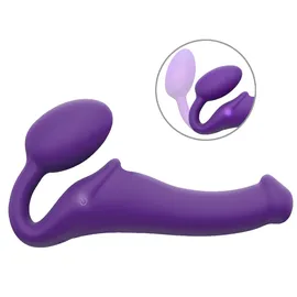 Strap-On-Me Strap-on-me, Vibrating Bendable Strap-on - Size M, 34 cm,