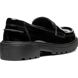 GEOX J Casey Girl C Moccasin, Black, 36 EU
