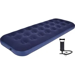 Avenli aufblasbares Luftbett / Campingmatratze blau 191x73x22 cm mit Pumpe dunkelblau 191 CM