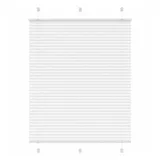 vidaXL Plissee Weiß 110x150 cm Stoffbreite 109,4 cm Polyester