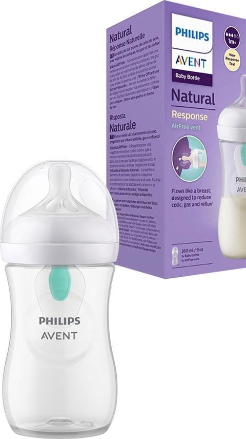 Avent Babyflasche Natural Response mit AirFree Ventil, 260ml