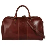 Piké Reisetasche »CALABRIA GRANDE« echt Leder, Made in Italy braun