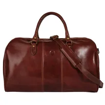 Piké Reisetasche »CALABRIA GRANDE« echt Leder, Made in Italy braun