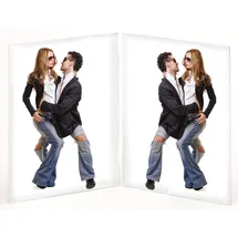 walther design Walther AD1318 Acryl Doppelrahmen 13x18 cm| Preis nach Code NIKOLAUS