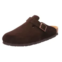 Rohde Damen Clog Leder Pantolette robust klassisch Schnalle Alba 6071, Größe:37 EU, Farbe:Braun - 37