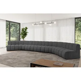 altdecor Wohnlandschaft modulares Sofa Montra-U2 - 581x174x70 cm Grau