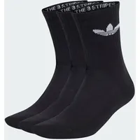 adidas Trefoil Cushion Crew Socken, 3 Paar - Black - 46-48