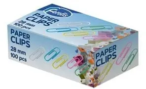 Clips 25mm plastic coated 100 pcs Ass