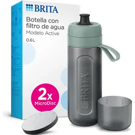 Brita Active grün 2-Scheiben-Filterflasche, Wasserfilter, Grün