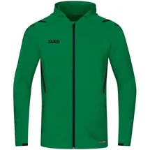 Jako Challenge Trainingsjacke mit Kapuze Kinder sportgrün/schwarz 140