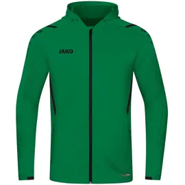 Jako Challenge Trainingsjacke mit Kapuze Kinder sportgrün/schwarz 140