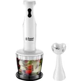 Russell Hobbs 2 in 1 Hand Blender Stabmixer Kunststofffuß 250 Watt Leistung 2 Geschwindigkeitsstufen - Weiß