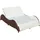 vidaXL Sonnenliege 200 x 132 x 45 cm braun
