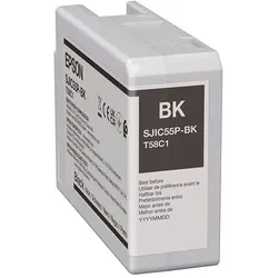 Epson Tintenpatrone black, C13T58C140 - Epson SJIC55-BK für Epson D6000Ae, Epson D6000Pe, Epson D6500Ae, Epson D6500Pe C13T58C140