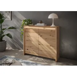 Kommode HOME AFFAIRE "Ambroise", braun, T:41cm, Sideboards, inkl. LED-Beleuchtung