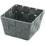 Wenko Badkorb Adria mini Aufbewahrungskorb 14 x 14 x 9 cm grau