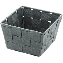 Wenko Badkorb Adria mini Aufbewahrungskorb 14 x 14 x 9 cm grau