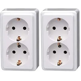 Kopp Schuko-Steckdose 2-fach Arktis-Weiß 1 St.
