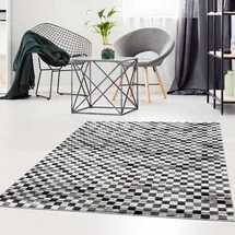 Carpet City Moda 1141 Kurzflorteppich 160 x 225 cm Grau