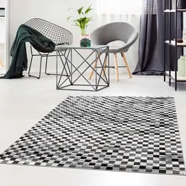 Carpet City Moda 1141 Kurzflorteppich 160 x 225 cm Grau