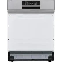 Sharp QW-NA25GS44BS-DE Einbau-Geschirrspüler (teilintegrierbar, 598 mm breit, Edelstahl)