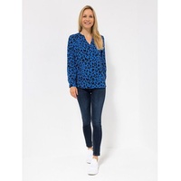 EVA LUTZ Bluse Lilly, 1/1-Arm halbe Knopfleiste Manschetten leger weit