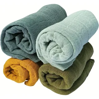 Pippi Babywear Mulltücher 4er Pack Spucktücher GOTS Bio Musselin Windeln (A Flower Meadow)
