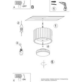 Sollux Lighting AURA 1 1xGx53 Aluminium
