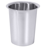 Contacto Edelstahl Besteckköcher, ungelocht 13,5 cm hoch