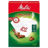 800 x Filtertüten/Kaffeefilter"Melitta Original 102" (Weiß / 3 Aromazonen-Filter)