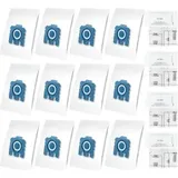 Hyclean 3d Fjm Staubsaugerbeutel Für Miele (12 Beutel, 2 Motorfilter, 2 Abluftfilter) Staubsaugerbeutel Für Miele Gn Xxl-packung, Alternative Zu Miele 9917730 Gn Hyclean 3d
