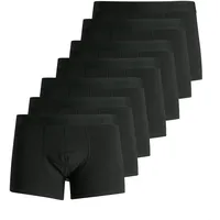 Trunk JACK & JONES "JACSIMPLY BASIC TRUNKS 7 PACK" Gr. XXL, schwarz (schwarz detail:schwarz, schwarz, schwarz) Herren Unterhosen