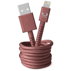 Fresh ́n Rebel USB – Lightning-Kabel „Fabriq“, 2m Smartphone-Kabel, Lightning, USB Typ A, (200 cm) rot