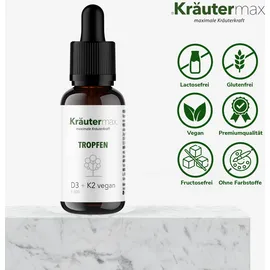 kräutermax – naturheilmittel seit 1890 Vitamin D3+K2 vegan Tropfen