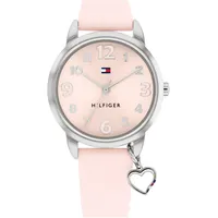 Tommy Hilfiger Quarzuhr TOMMY HILFIGER "KIDS" Armbanduhren rosa Kinder Kinderuhr, Armbanduhr, Lernuhr, Mädchen, Schulanfang, Geschenkidee