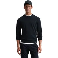Marc O'Polo Herren Strickpullover - Piqué-Struktur, Rundhals, Regular Fit,