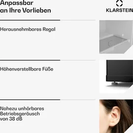 Klarstein Irene Retro Mini-Gefrierschrank Schwarz