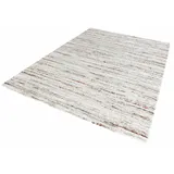 HANSE HOME Mint Rugs Delight Teppich Hochflor Wohnzimmer-Teppich Weich Flauschig Flokati Boho Streifen-Design Meliert für Kinderzimmer Schlafzimmer Küche Flur Creme Grau 160x230 cm