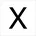 Buchstabe X 99224 003 X