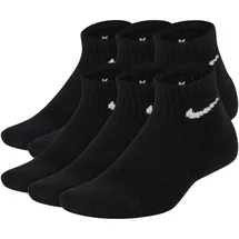 Nike Everyday Cushioned Ankle-Socken 6er Pack Schwarz/Weiß 38-41
