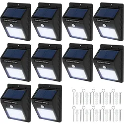 TecTake GmbH 10 LED Solar Leuchten mit Bewegungsmelder0